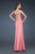 La Femme - 18280 Embellished Sweetheart Chiffon Gown In Pink