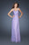 La Femme - 18280 Embellished Sweetheart Chiffon Gown In Purple