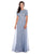 Decode 1.8 - Embellished Short Sleeve Gown  182820 in Blue