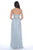 Decode 1.8 - Strapless Lace Bodies A-Line Gown 182889 in Silver and Neutral