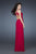 La Femme - 18288 Bead Embellished Sheath Dress In Pink