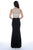 Decode 1.8 - Rhinestones Beaded Top Two-Toned Evening Dress 182928 in Neutral and Black