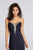 Decode 1.8 - 182934 Embellished Strapless Ruched Dress with Slit in Purple