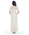 Decode 1.8 - Half Sleeve Floral Lace Sheath Dress 182949 in White and Neutral