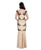 Decode 1.8 - Illusion Lace Gown 183113 in Gold