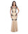 Decode 1.8 - Illusion Lace Gown 183113 in Gold
