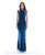 Decode 1.8 - Jeweled Illusion Gown 183139 in Blue and Green