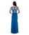 Decode 1.8 - Lace Applique Draped Gown  183186 in Blue