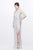 Primavera Couture - Exquisite Keyhole Cutout Sequined Sheath Gown 1831 in White