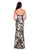 Decode 1.8 - Strapless Floral Long Dress 183317 in Black and Neutral