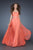 La Femme - 18332 Fabulous Flowing Strapless Sweetheart Evening Dress In Orange