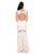 Decode 1.8 - Lace Embellished Illusion Bateau Neck Dress 183368 in Ivory Peach