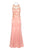 Decode - 183859 Lace Applique Satin Long Gown In Orange