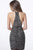 Jovani - 1840 Beaded Halter Sheath Cocktail Dress In Black