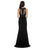 Decode 1.8 - 184116 Sleeveless Jewel Illusion Evening Dress in Black