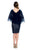 Decode - 184178 Cape Sleeve Lace Applique Dress In Blue