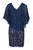 Decode - 184178 Cape Sleeve Lace Applique Dress In Blue