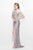 Primavera Couture - Lavishly Ornate High Halter Sheath Gown  1841 in Pink