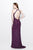 Primavera Couture - Lavishly Ornate High Halter Sheath Gown  1841 in Purple