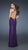 La Femme - 18421 Sequin Ornate Gathered Bodice Long Sheath Gown in Purple