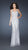 La Femme - Sequined Halter Neck Long Sheath Gown 18421 In White