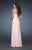La Femme - 18435 Sweetheart Crystal Embellished Gown In Pink