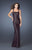 La Femme - 18450 Sequined Square Sheath Dress In Black