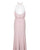 Decode 1.8 - 184609 Tiered Flounce Long Halter Dress In Pink