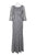 Decode 1.8 - 184672 Lace Embroidered Bell Sleeve Trumpet Dress In Gray