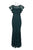 Decode 1.8 - 184676 Floral Lace Cap Sleeve Bateau Trumpet Dress In Green and Black