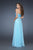 La Femme - 18471 Embellished Sweetheart A-line Gown In Blue