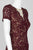 Decode 1.8 - 184724 Lace Embroidered Jewel Neck Trumpet Dress In Red