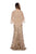 Decode - 184730 Cape Overlay Soutache Long Dress In Neutral