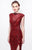 Primavera Couture - Sparkling Long Gown with Slit 1848 in Red