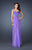 La Femme - 18487 Precious Stone Studded A-Line  Sweetheart Gown In Purple