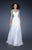 La Femme - 18487 Precious Stone Studded A-Line  Sweetheart Gown In White