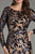 Feriani Couture - 18489 Sheer Long Sleeves Fitted Long Dress In Blue and Neutral