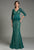 Feriani Couture - 18512 Peplum Lace Evening Gown In Green