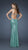 La Femme - Sequined V-Neck Mermaid Gown with Crystal Accents 18514 In Green