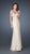 La Femme - Ruched Sweetheart Sheath Empire Gown with Adorned Bands 18519  In  Neutral