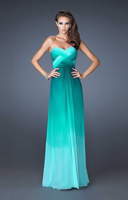 La Femme - Prom Dress 18525 in Green