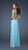 La Femme - Embellished Ruched Sweetheart Chiffon A-line Gown 18538 In Blue
