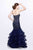 Primavera Couture - Scrumptious Strapless Sweetheart Tiered Mermaid Gown 1854 in Blue