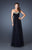 La Femme - 18566 Spectacular Strapless Sweetheart Evening Gown In Black
