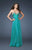 La Femme - 18566 Spectacular Strapless Sweetheart Evening Gown In Green