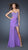 Gigi - 18567 Embellished Ruched Sweetheart Dress In Purple