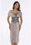 Feriani Couture - 18578SH Lace Ornate Sweetheart Off-Shoulder Dress In Silver