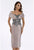 Feriani Couture - Lace Ornate Sweetheart Off-Shoulder Dress 18578SH In Silver