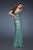 La Femme - 18600 Multi-Color One Shoulder Strap Evening Gown In Green