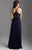 Madison James - 18-605 Sequin Ornate Embroidered Bodice A-Line Gown In Blue
